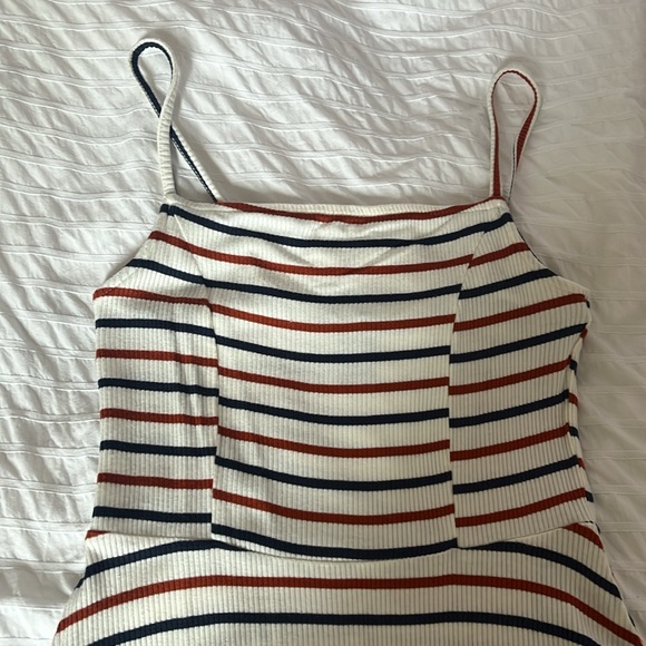 WHITE STRIPED DRESS - Picture 2 of 2